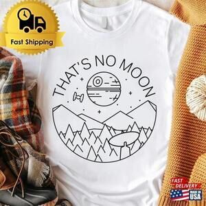 Thats No Moon Endor Landscape Retro Space Fan T-Shirt